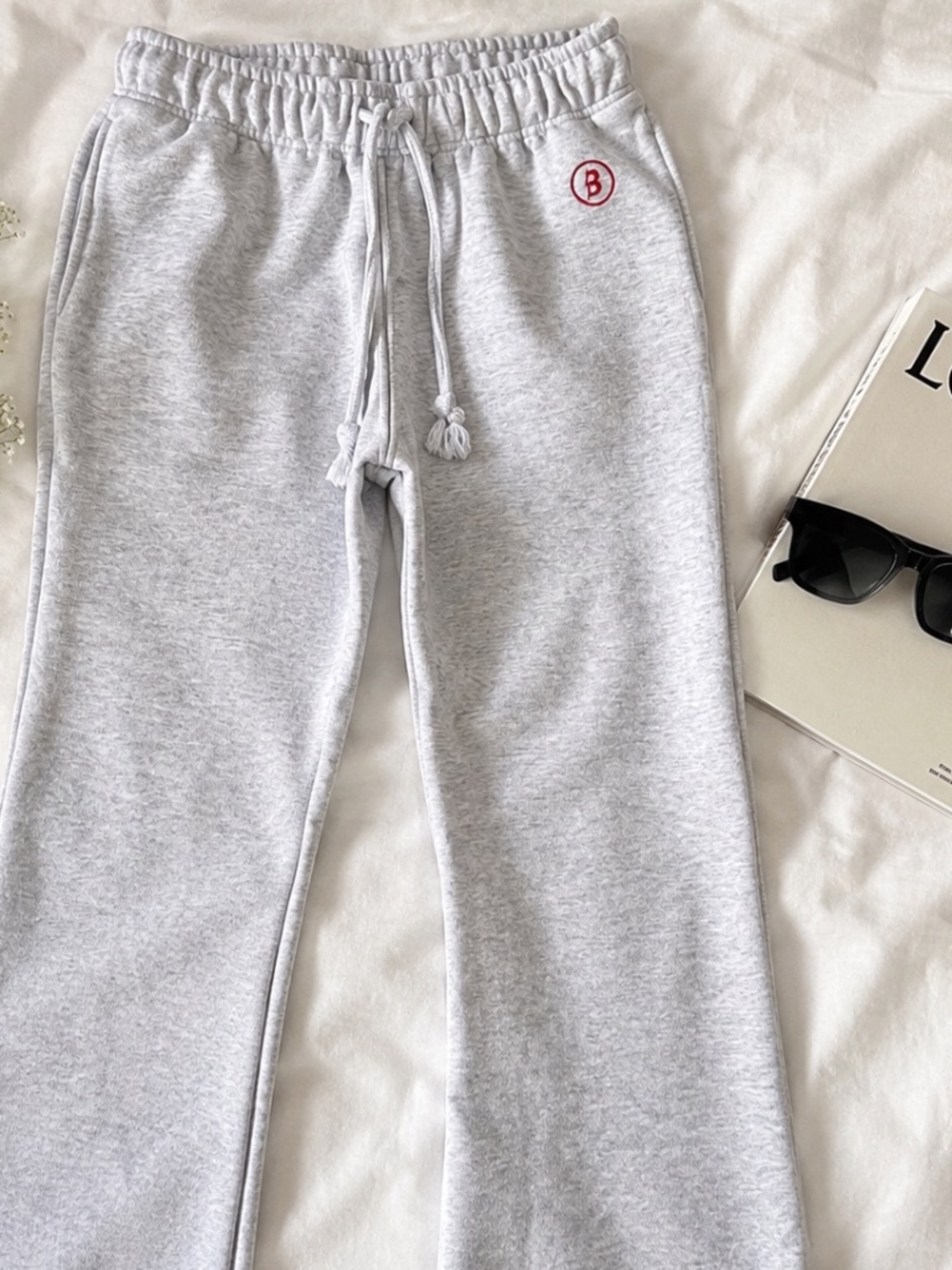Body By Love Gray Wide Leg Sweatpants | Cozy Fleece Lounge Pants | Size S